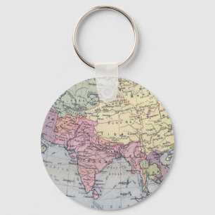 Llavero Mapa político el   Asia