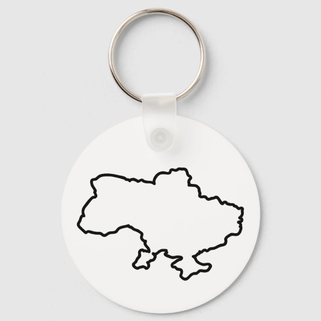Llavero Mapa ucraniano. Ucrania (Anverso)