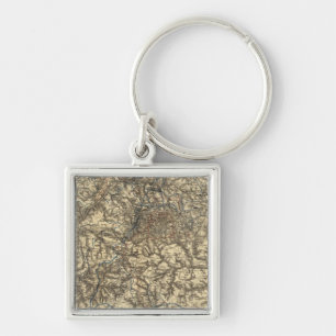 Llavero Mapa V que ilustra las operaciones militares