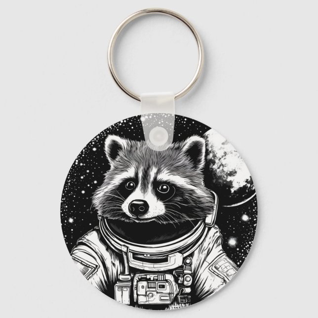 Llavero Mapache astronauta (Anverso)