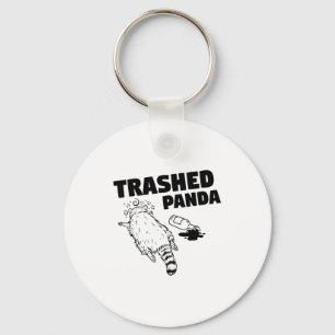 Llavero Mapache Borracho Panda Divertido