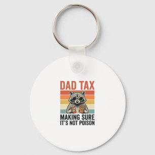 Llavero Mapache De Impuesto De Papá Diseño De Camiseta Div