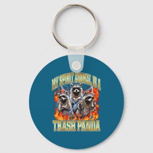 Llavero Mapache Mi Animal Srit Es Un Panda Basura Botín Di