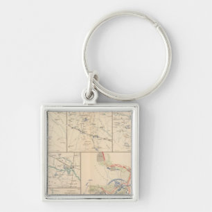 Llavero Mapas de campaña de Savannah Goldsborough