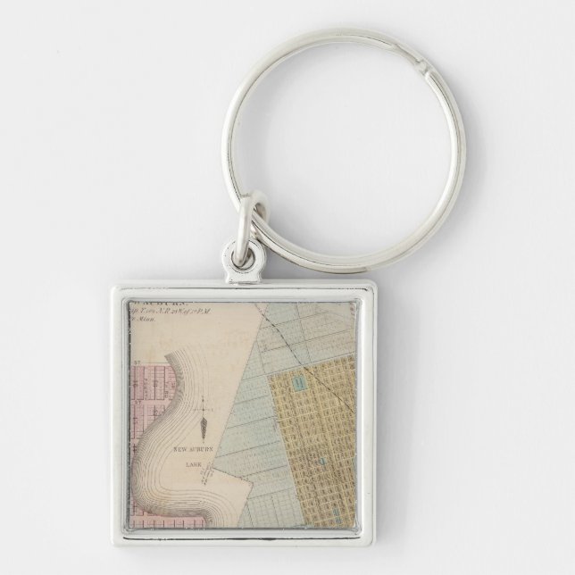 Llavero Mapas de New Auburn, Minnesota (Frente)