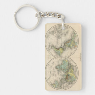 Llavero Mapas hipsométricos del mundo