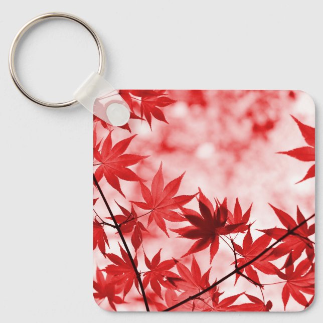 Llavero Maple Trees Leaves Design-2997 (Anverso)