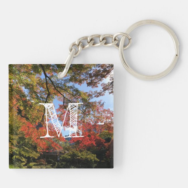 Llavero Maples rojos en el jardín japonés (Atrás)