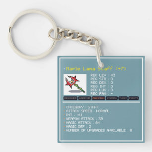 Llavero Maplestory Magician Keychain acrílico de doble car