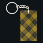 Llavero Maquillaje tartán amarillo chapa<br><div class="desc">MacLeod clan tartan amarillo chapa negra</div>