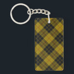 Llavero Maquillaje tartán amarillo chapa<br><div class="desc">MacLeod clan tartan amarillo chapa negra</div>