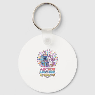 Llavero Máquina de Arcade de Unicornio Arte de Unicornio L