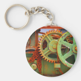 Llavero Maquinaria de fábrica antigua engranajes Ruedas Vi