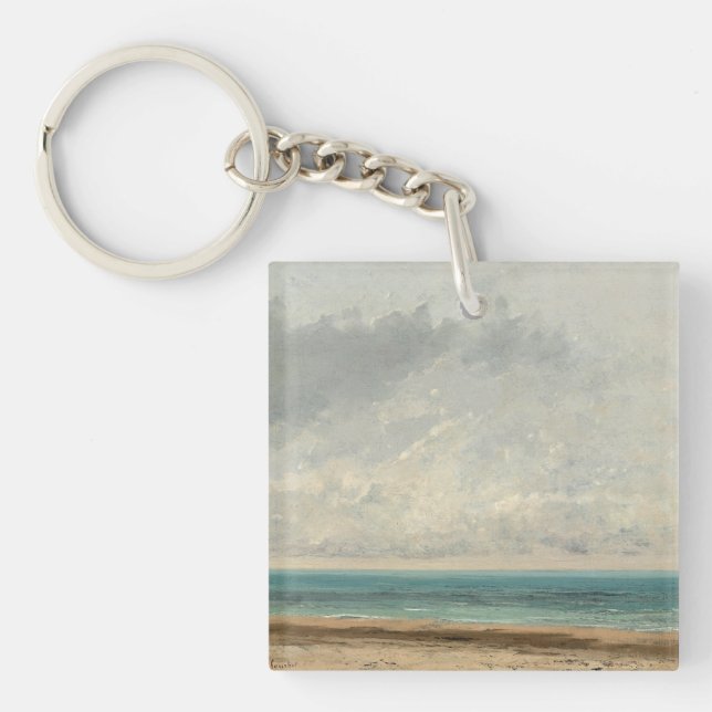 Llavero Mar tranquilo - Gustave Courbet (Frente)