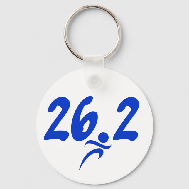 Llavero Maratón azul 26,2 (Anverso)