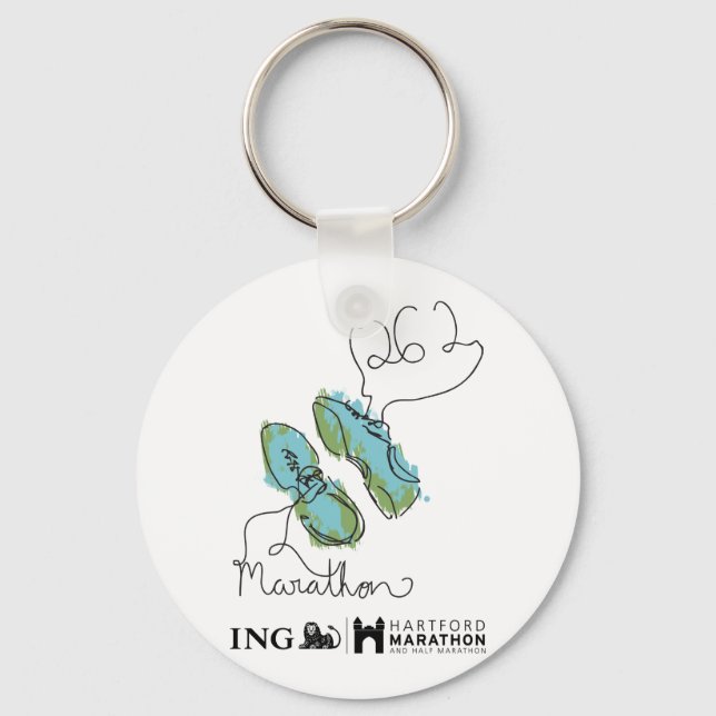 Llavero Maratón de Hartford: Zapatos (Anverso)