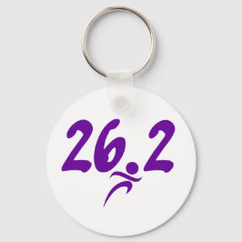 Llavero Maratón morado 26,2