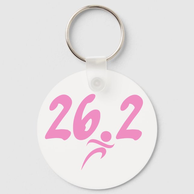 Llavero Maratón rosa 26.2 (Anverso)