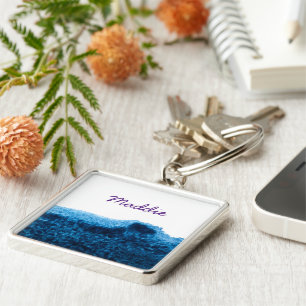 Llavero Maravilla acuática azul de la Marina