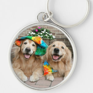 Llavero maravilloso del golden retriever