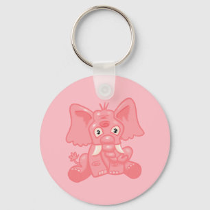 Llavero Maravilloso Elefante Rosa