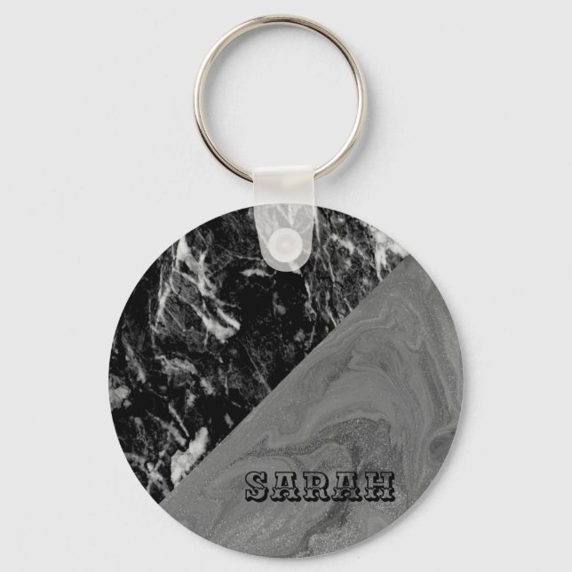 Llavero Marble negro de moda de Guay (Anverso)