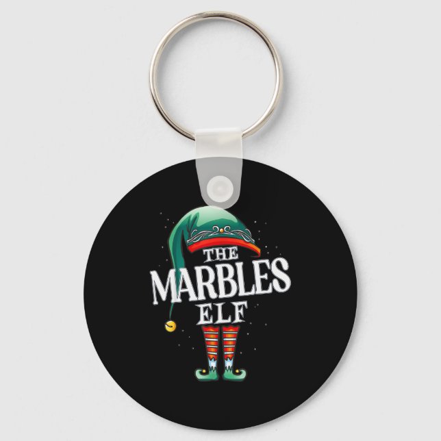 Llavero Marbles Elf Christmas Group Xmas Pajama Party  (Anverso)