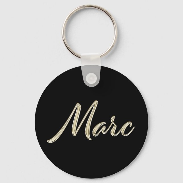 Llavero Marc Name whitegold Button Schlüsselanhänger (Anverso)