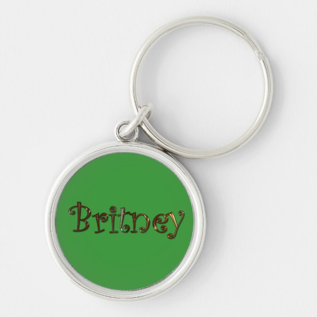 Llavero Marca BRITNEY Keychain o Zipper-Pull (Frente)