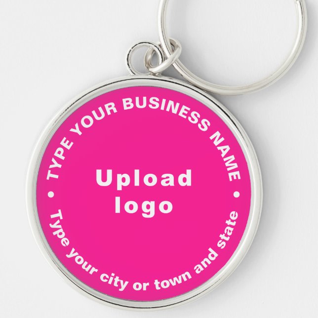 Llavero Marca comercial Ronda rosa Premium Keychain (Frente)