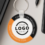 Llavero Marca de logotipo comercial promocional de Naranja<br><div class="desc">Personalice fácilmente esta montaña rusa con su propio logotipo de empresa o imagen personalizado. Puede cambiar el color de fondo para que coincida con el logotipo o los colores corporativos. Las cadenas de claves con marca de personalizado con el logotipo de su empresa son útiles y de gran ligereza para...</div>