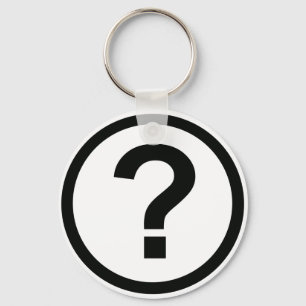 Llavero Marca de preguntas Keychain