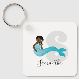 Llavero Marca de soldadura azul Monograma Keychain