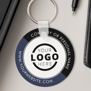 Llavero Marca personalizado Blue Promotional Business Logo