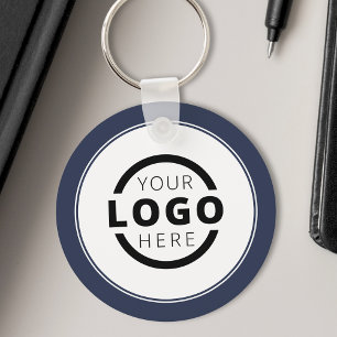 Llavero Marca personalizado Blue Promotional Business Logo