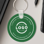 Llavero Marca personalizado Green Promotional Business Log<br><div class="desc">Personalice fácilmente esta montaña rusa con su propio logotipo de empresa o imagen personalizado. Puede cambiar el color de fondo para que coincida con el logotipo o los colores corporativos. Las cadenas de claves con marca de personalizado con el logotipo de su empresa son útiles y de gran ligereza para...</div>