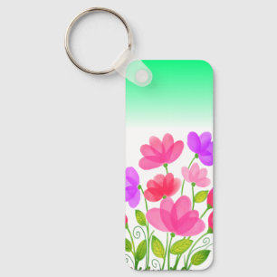 Llavero Marca Watercolor Flowers Banquet Design-42704 Keyc