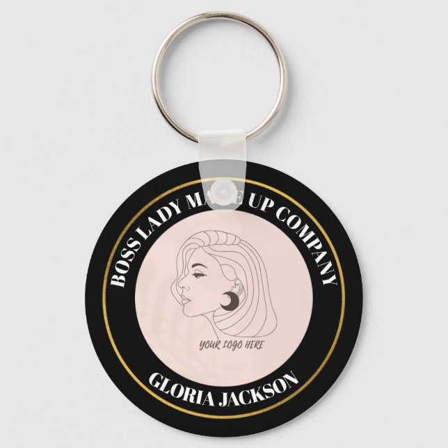 Llavero Marcas de esquí | Identidad de empresa comercial (Anverso)