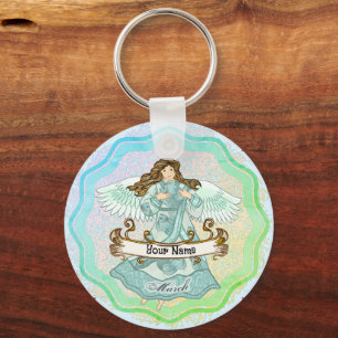 Llavero March Birthday Angel Keychain