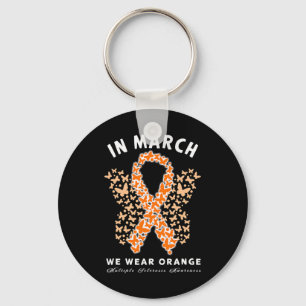 Llavero March We Wee Naranja Ms Multiple Sclerosis Awarene