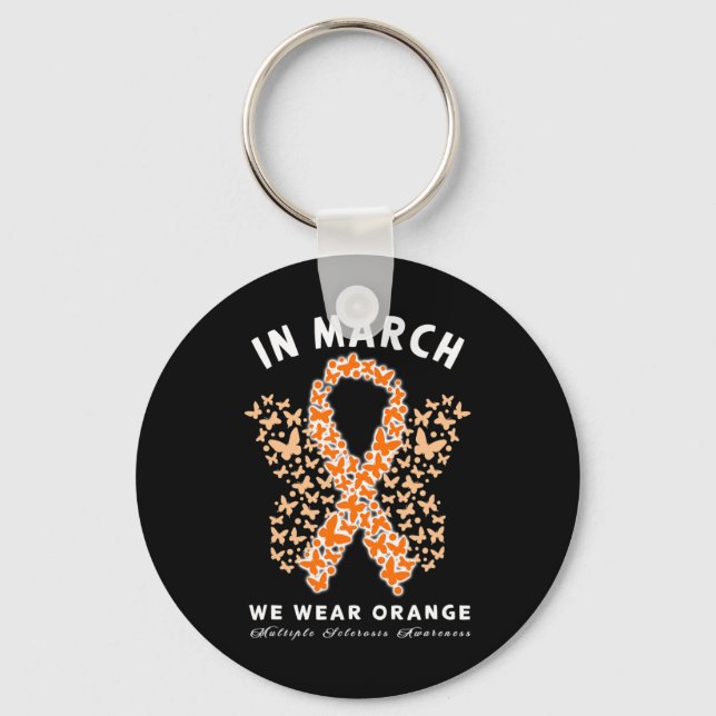 Llavero March We Wee Naranja Ms Multiple Sclerosis Awarene (Anverso)