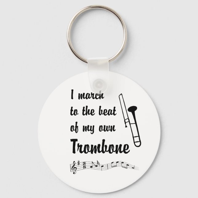 Llavero Marcha al ritmo: Trombone (Anverso)