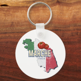 Llavero Marcha Italia Retro Región Mapa de recuerdo de cos