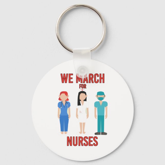 Llavero Marchamos por enfermeras - Curso con enfermeras (Anverso)