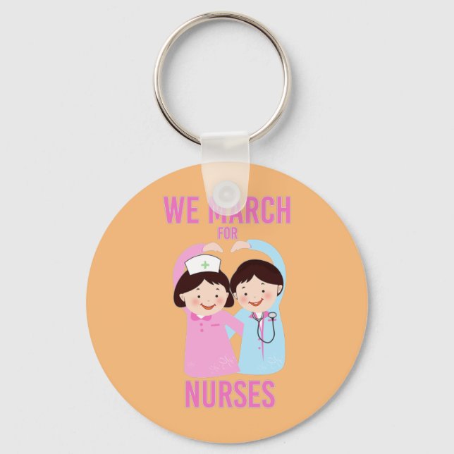 Llavero Marchamos por enfermeras - Graciosa enfermera Pers (Anverso)