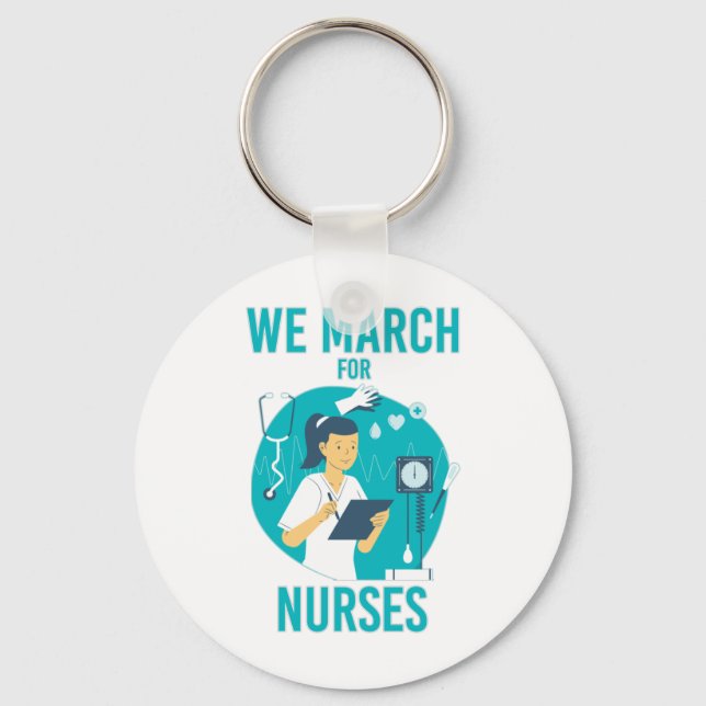 Llavero Marchamos por enfermeras y herramientas (Anverso)