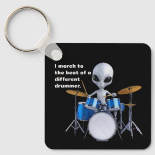 Llavero Marcho al ritmo de un tambor diferente