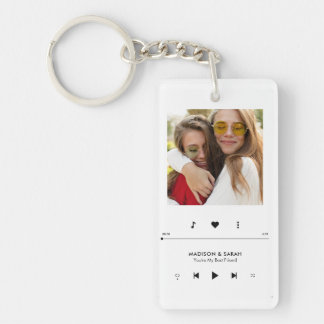 Llavero Marco de foto personalizado de reproductor de músi