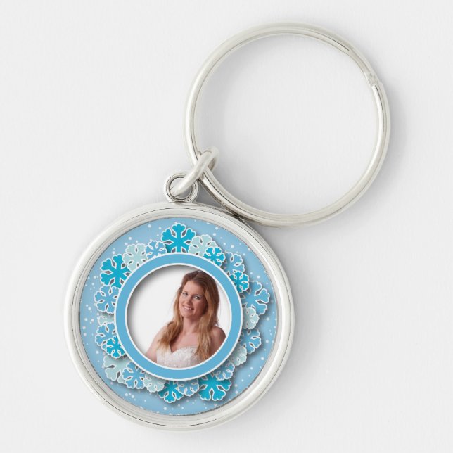 Llavero Marco del copo de nieve (Frente)