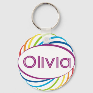 Llavero Marco Olivia del arco iris
